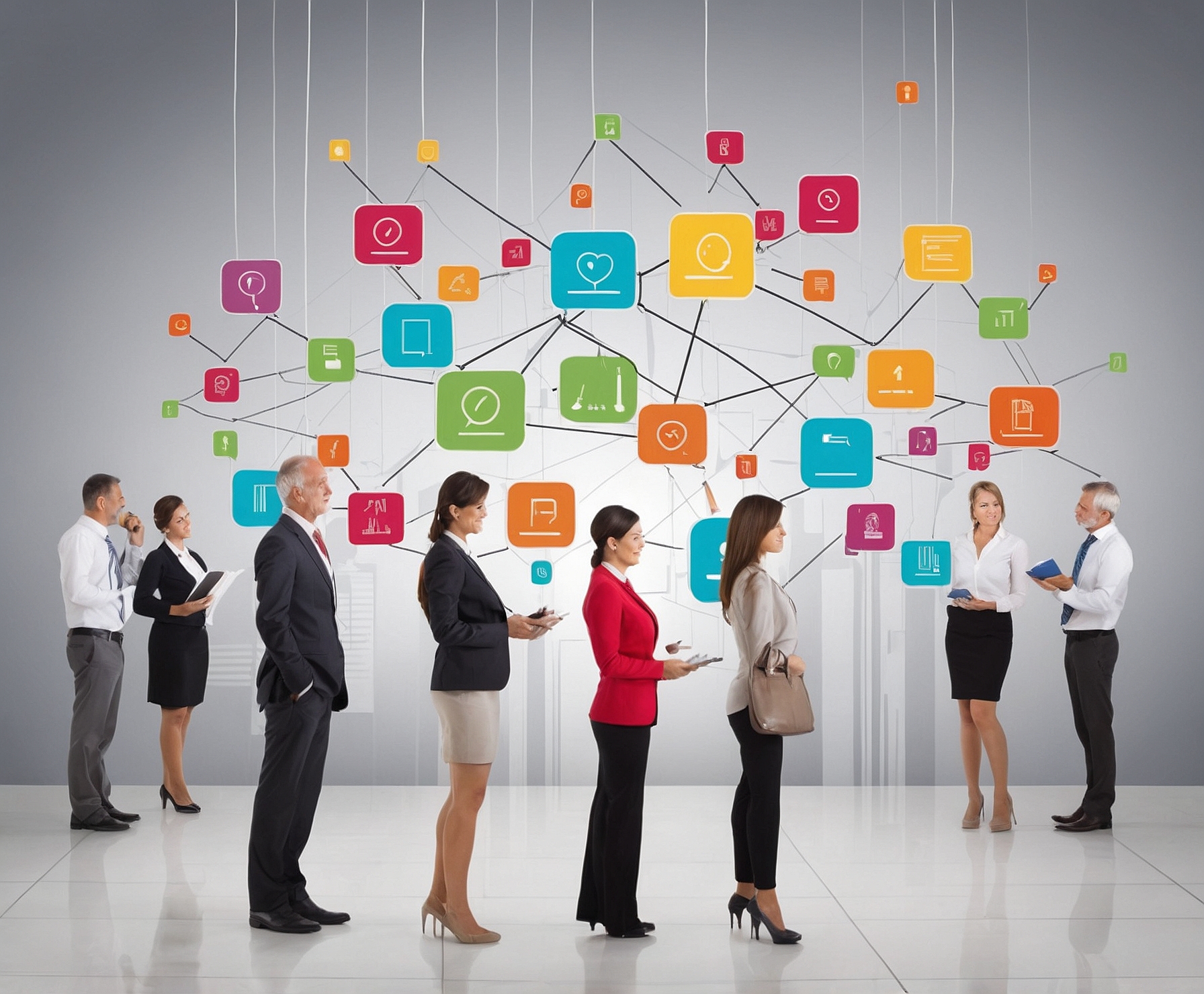 Equipo de ventas mejorando experiencia cliente